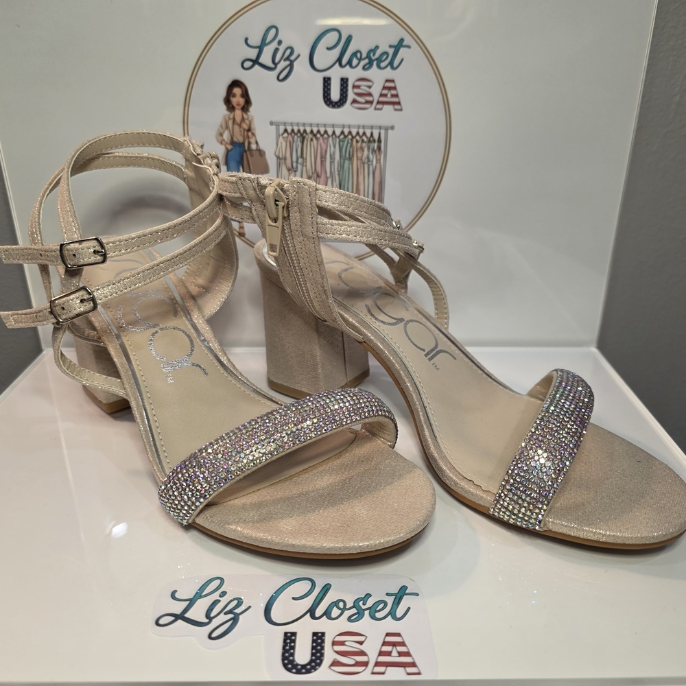 Sugar Women's Glitter Sandals - Cream